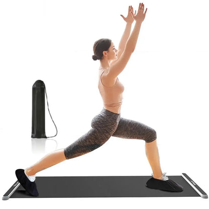 Sliding Board For Exercise 200x50cm Sliding Fitness Mat yoga Slide Mat For Home Gym Cardio Workout Equipment To Improve Balance