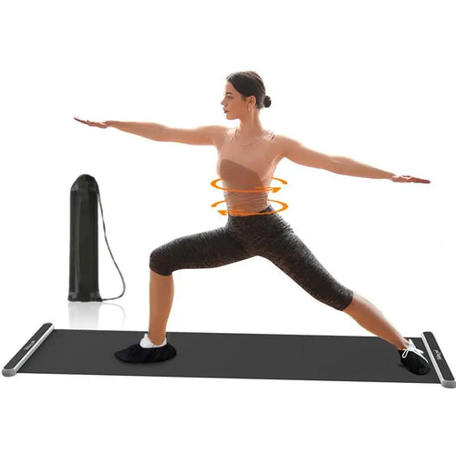 Sliding Board For Exercise 200x50cm Sliding Fitness Mat yoga Slide Mat For Home Gym Cardio Workout Equipment To Improve Balance